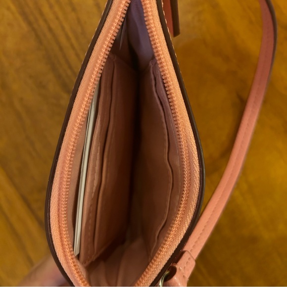 Coach Pink Pebbled Leather Wristlet - Picture 4 of 7